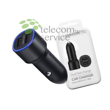 Samsung Dual Fast Charge Car Charger Dual USB Port 15W